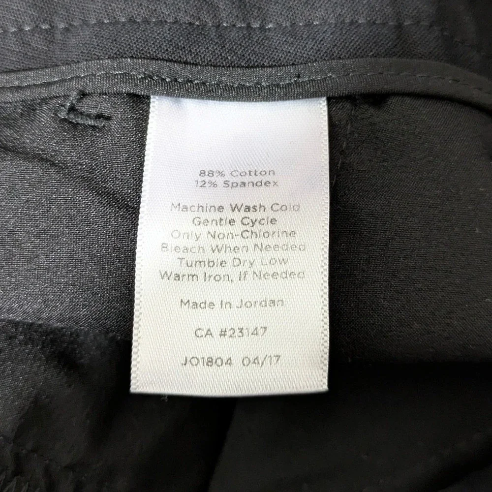 Talbots Classic Straight Womens Black Pant Office Professional Size 12L